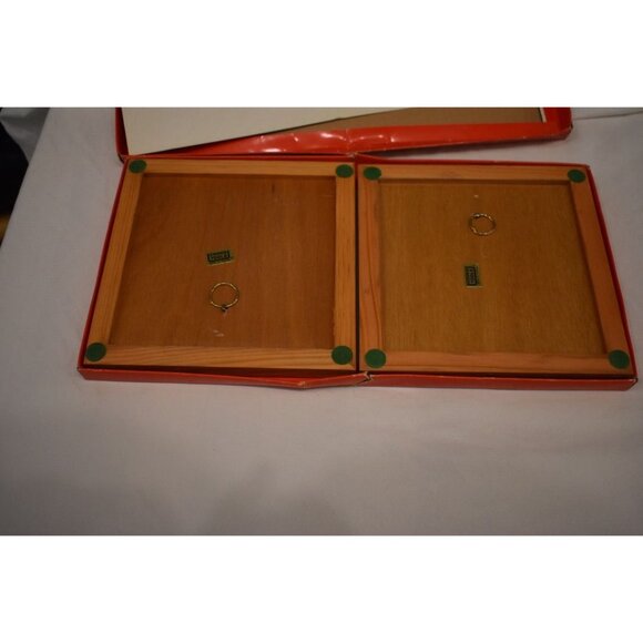 2 Vintage Cooks Tools Christmas Ceramic Hanging Tile Trivets Snowman and Christm - Picture 4 of 6